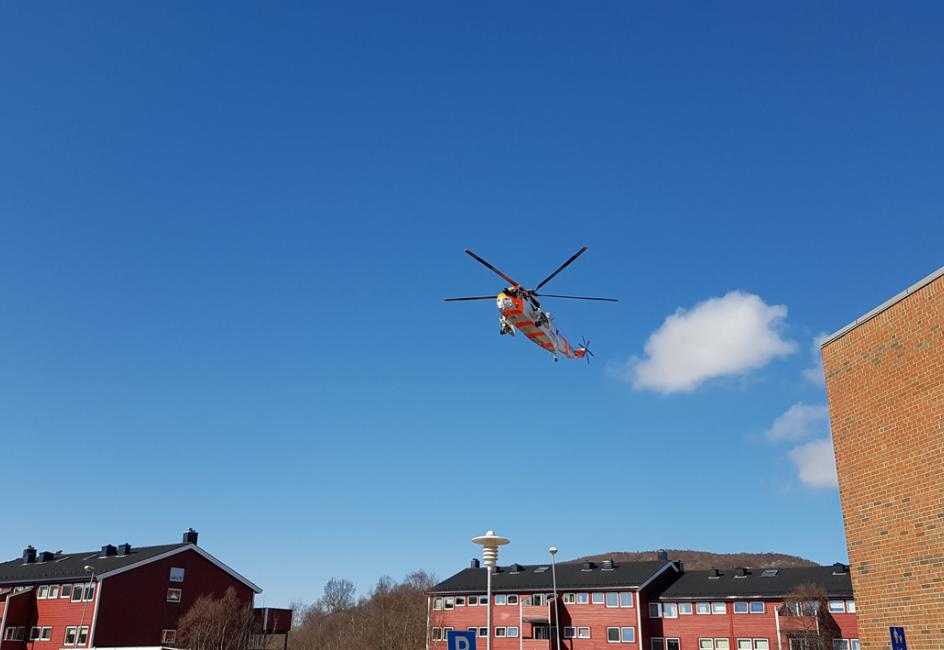 Redningshelikopter - Øvelse Nord