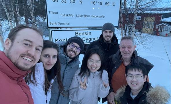 Selfie fra Skellefteå med noen av deltakerne.