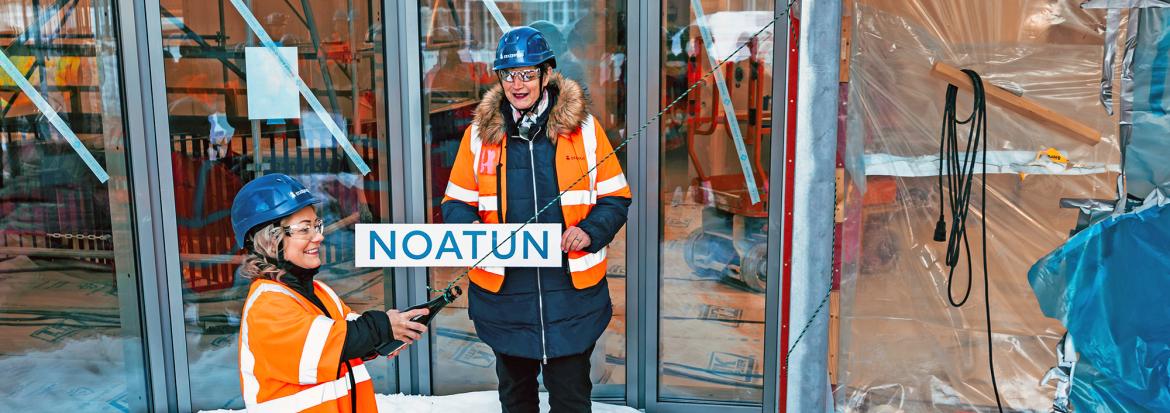 Statsråd Sandra Borch døper Noatun