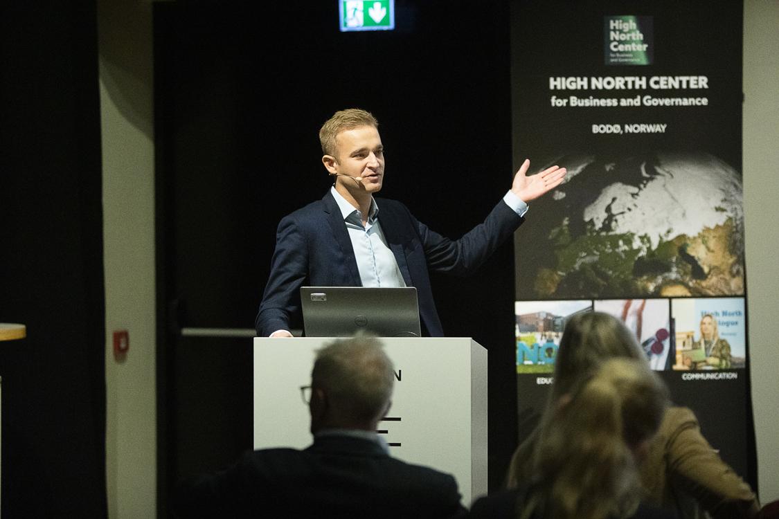 Research fellow: Anders Christoffer Edstrøm went into parts of his doctoral work related to China in the Arctic. Photo: Hogne Bø Pettersen/High North Center